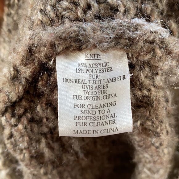 Alberto Makali Womens Fur Cardigan - Picture 7 of 7